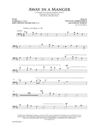 Away in a Manger - Downloadable Cello Part