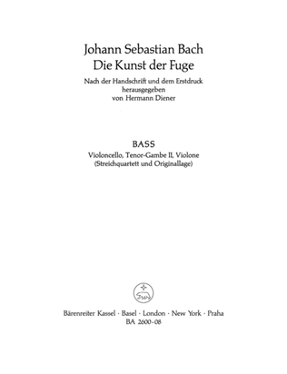 The Art of Fugue, BWV 1080