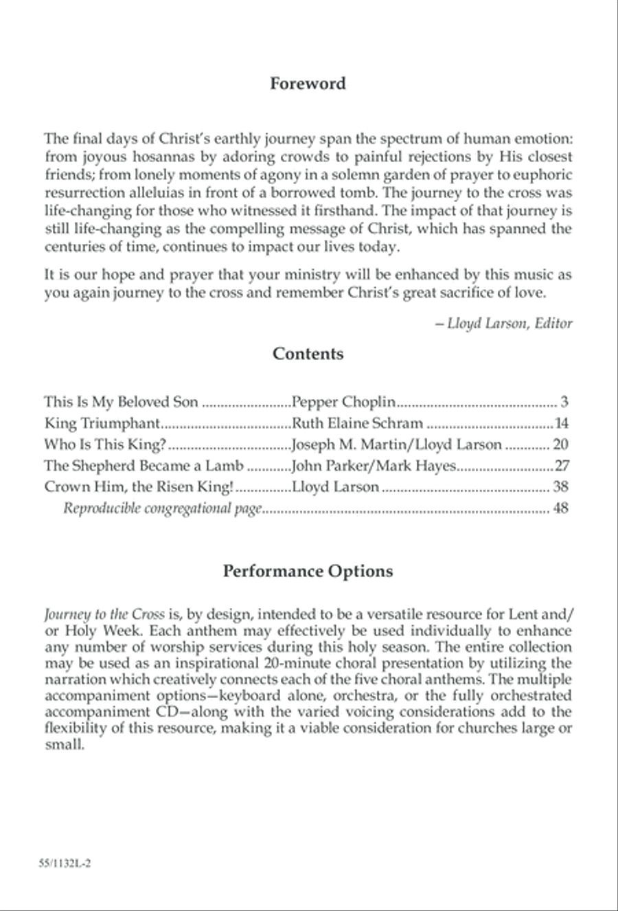 Journey to the Cross 4-Part scores gallery preview page 2