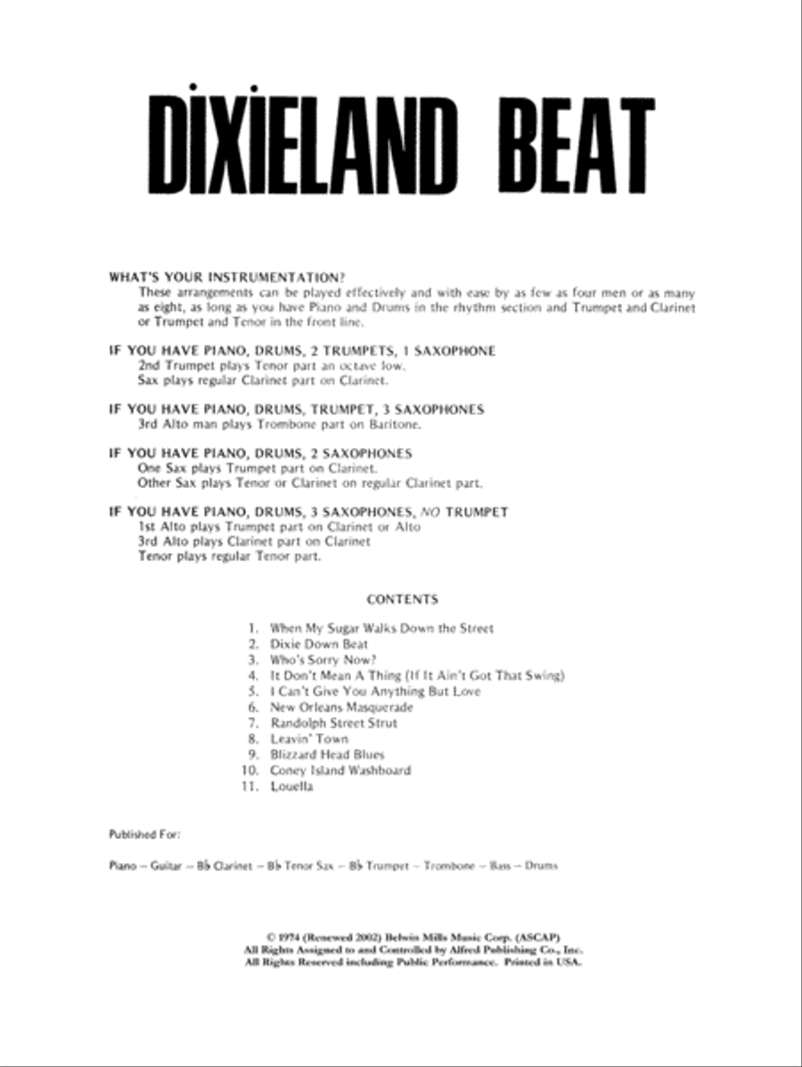 Dixieland Beat (Drums) Dixieland Beat (Drums) Jazz Ensemble scores gallery preview page 2