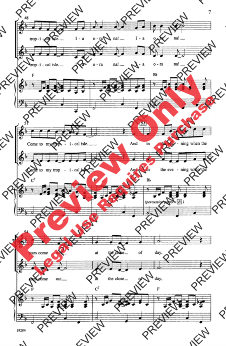 Ia Ora! (Tahitian for Hello) 2-Part scores gallery preview page 7
