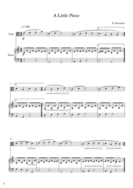 10 Easy Classical Pieces For Viola & Piano Vol. 7