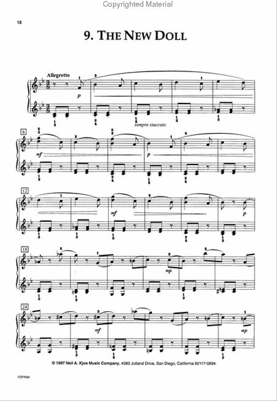 Album For The Young, Opus 39 Piano Solo scores gallery preview page 3