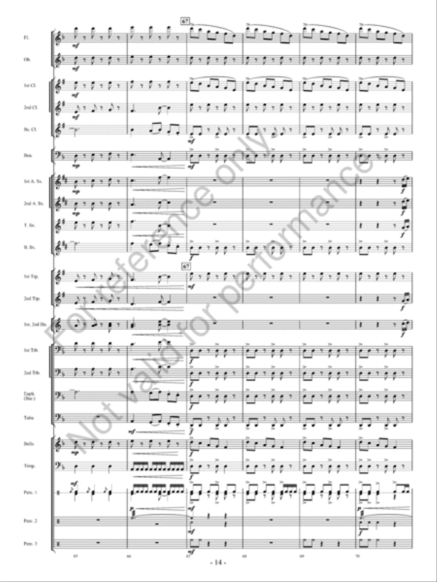 Avalanche! Concert Band scores gallery preview page 15
