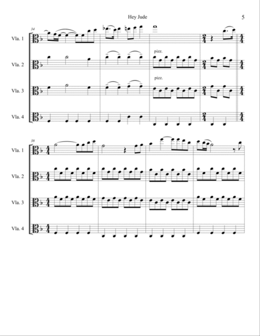 Hey Jude Viola scores gallery preview page 6