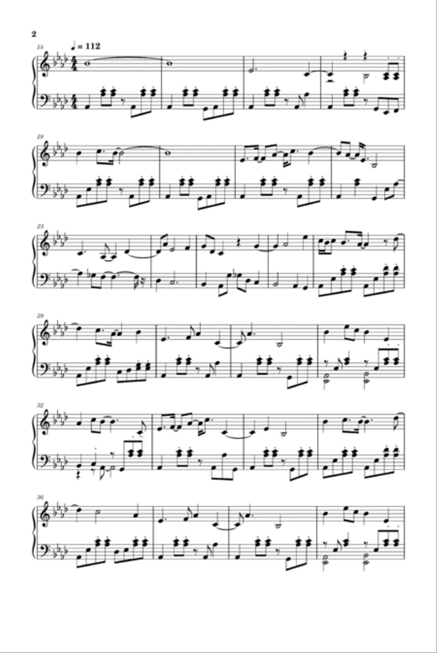 Cat Piano Solo scores gallery preview page 2