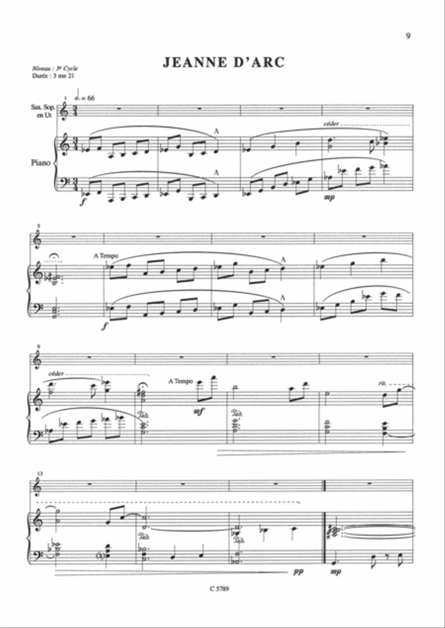 Profession heros - Volume 1 Soprano Saxophone scores gallery preview page 5