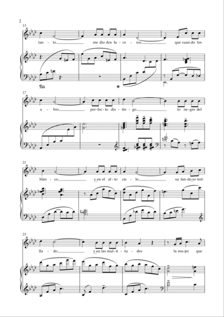 Gracias A La Vida Voice scores gallery preview page 2