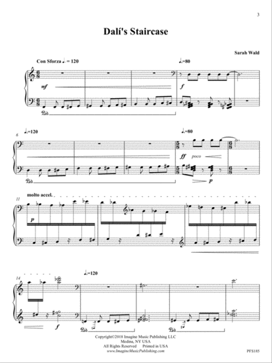 Dali's Staircase Piano Solo scores gallery preview page 4