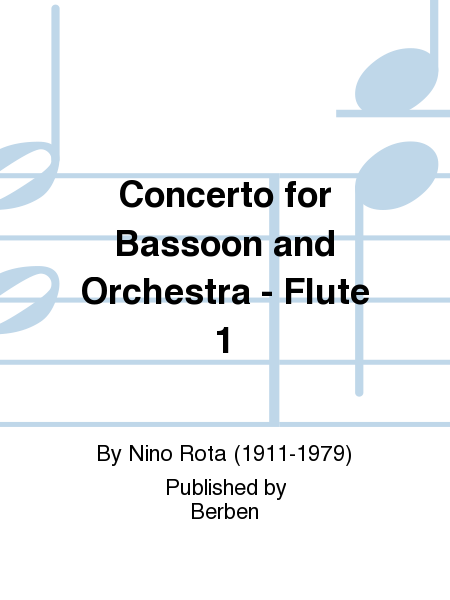 Concerto for Bassoon and Orchestra - Flute 1