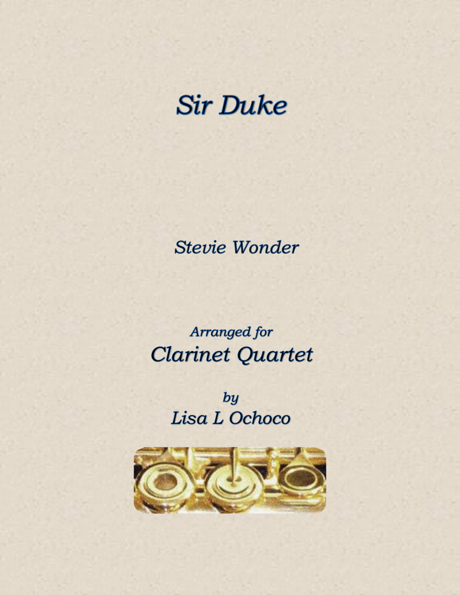 Sir Duke Sir Duke Clarinet Quartet scores gallery preview page 1
