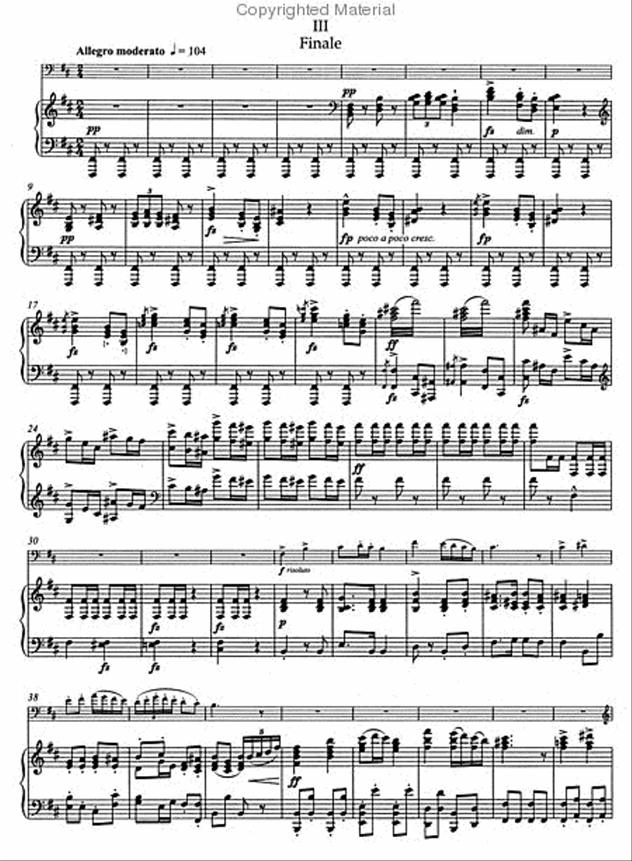 Koncert pro violoncello a orchestr for Violoncello and Orchestra b minor, Op. 104 Piano Accompaniment scores gallery preview page 3