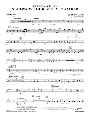 Symphonic Suite from Star Wars: The Rise of Skywalker (arr. Bocook) - Trombone 3