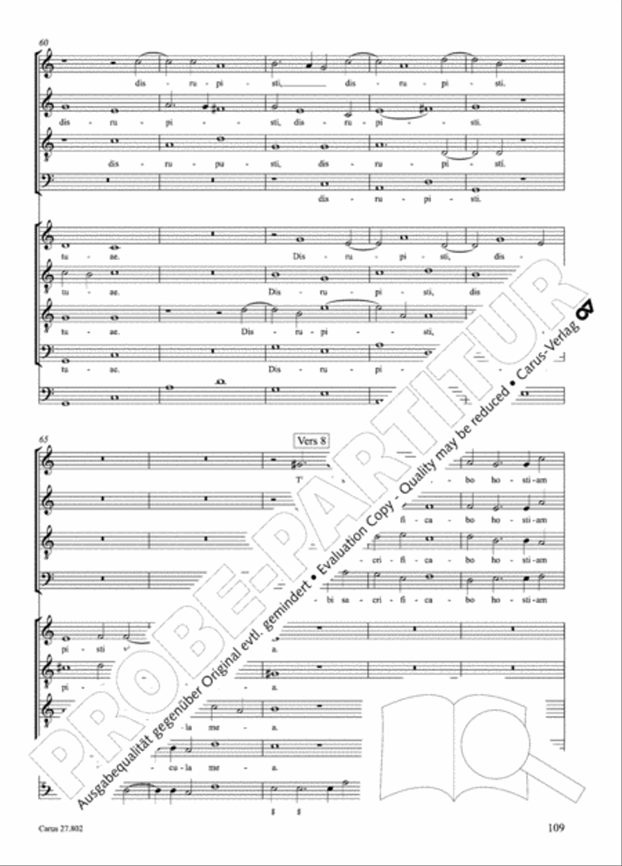 Salmi I (Selva morale e spirituale) Collection / Songbook scores gallery preview page 134