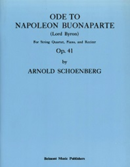 Ode to Napoleon, Op. 41 (score)