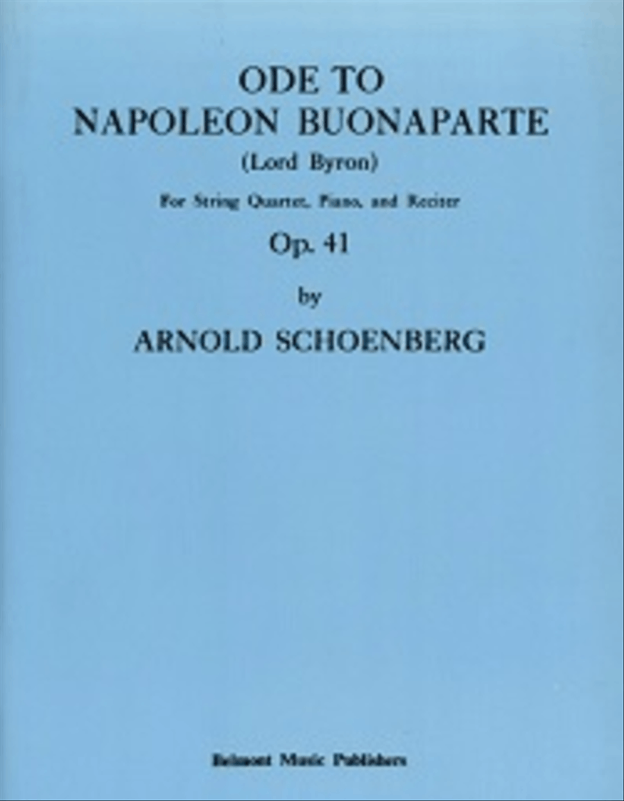 Ode to Napoleon, Op. 41 Cello scores gallery preview page 1