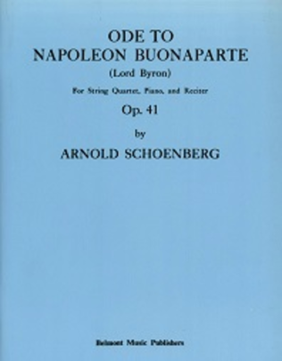 Book cover for Ode to Napoleon, Op. 41
