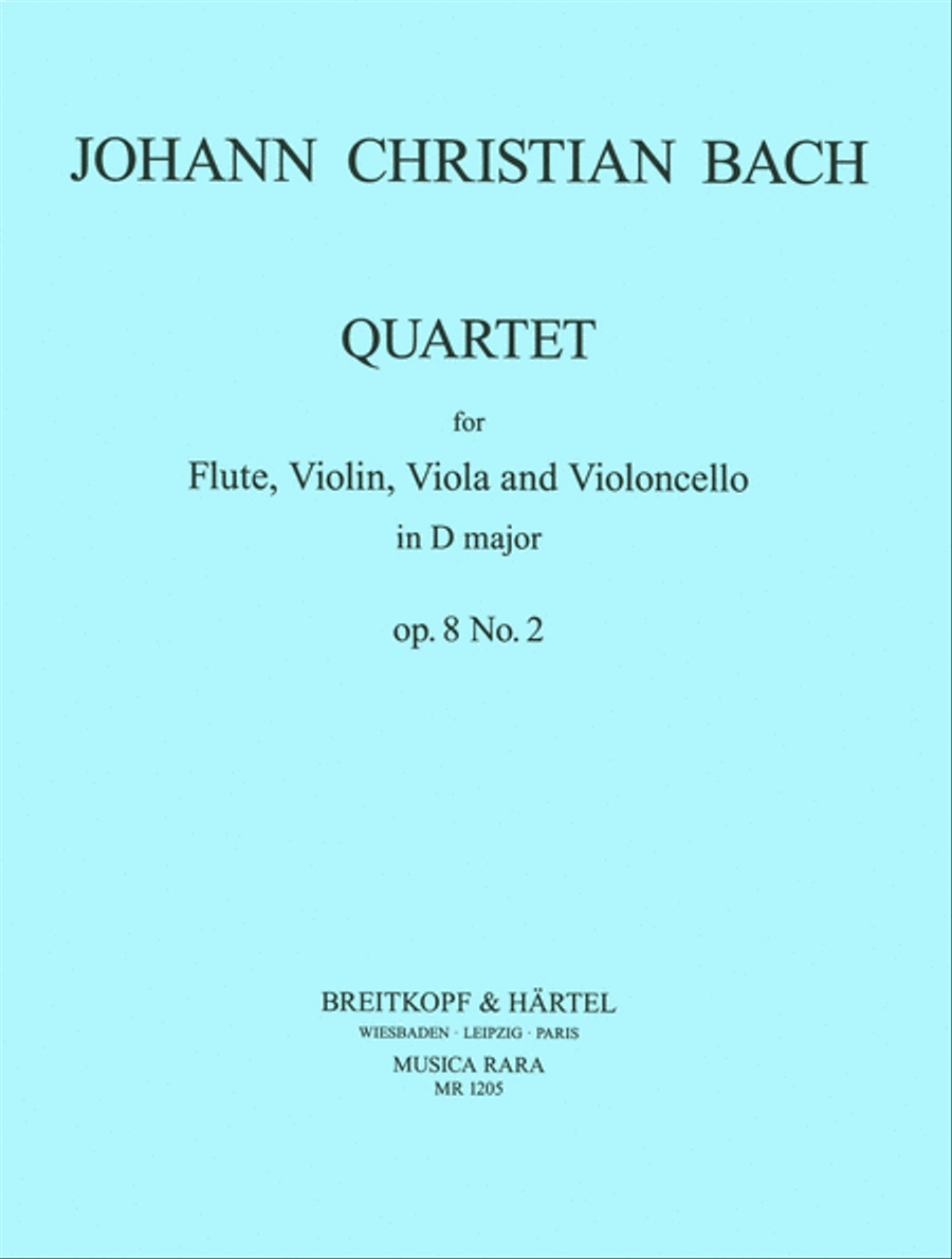 Book cover for Quartet in D major Op. 8 No. 2