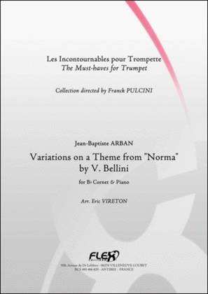 Book cover for Variations On A Theme From "Norma" By V. Bellini