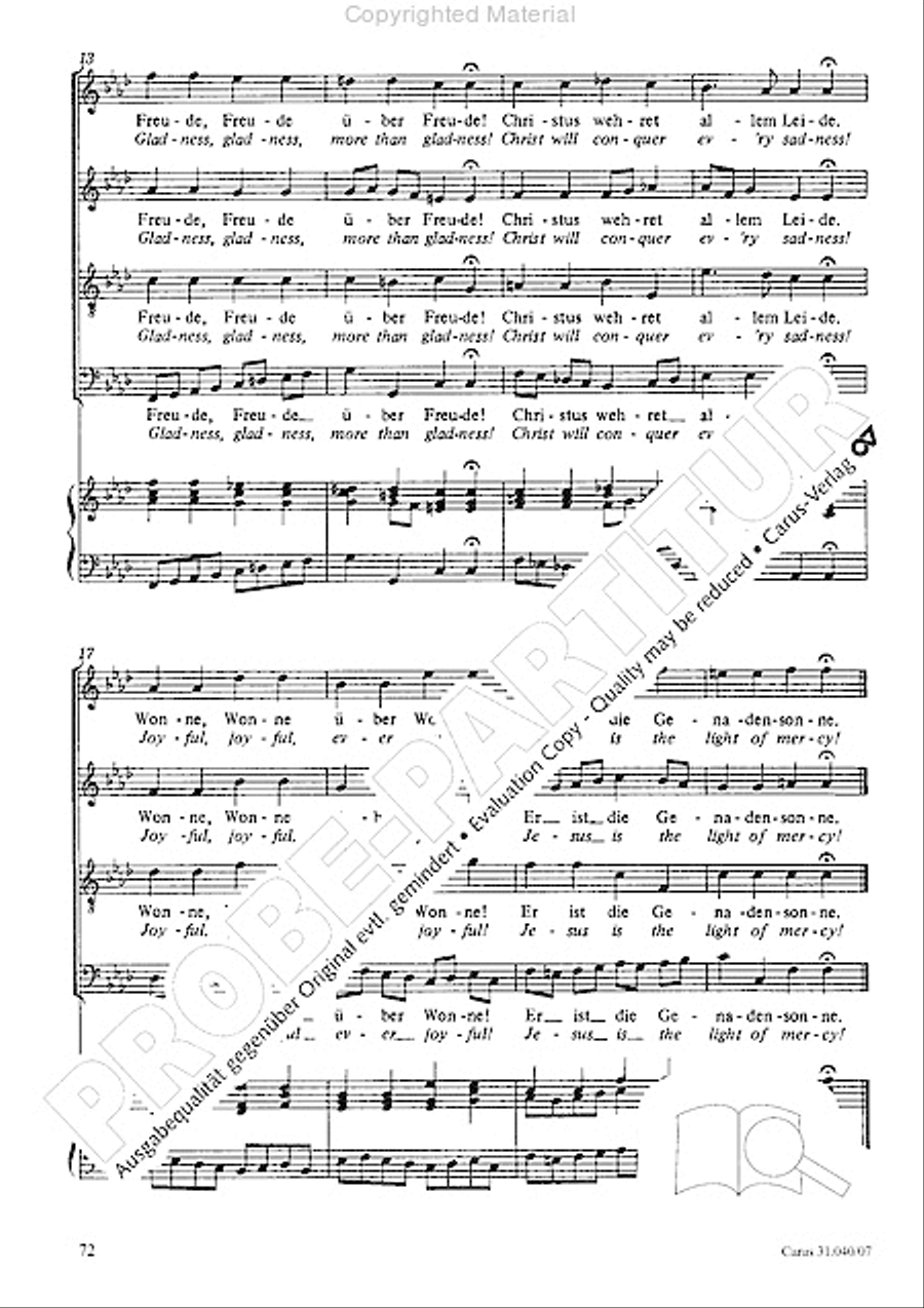 Christ was manifested for this purpose (Dazu ist erschienen der Sohn Gottes) ATB scores gallery preview page 74