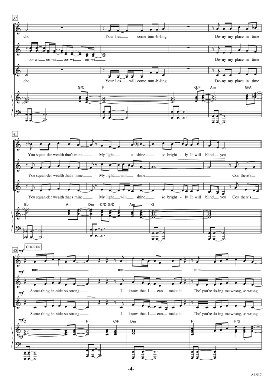 (something Inside) So Strong Women's Choir scores gallery preview page 4