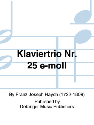 Book cover for Klaviertrio Nr. 25 e-moll