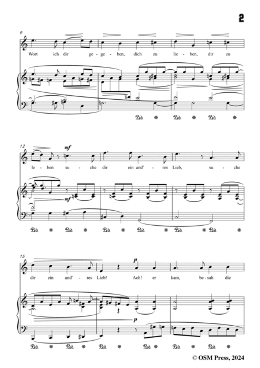 A. Jensen-Denke,denke,mein Geliebter,Op.30 No.4,in C Major Voice scores gallery preview page 3