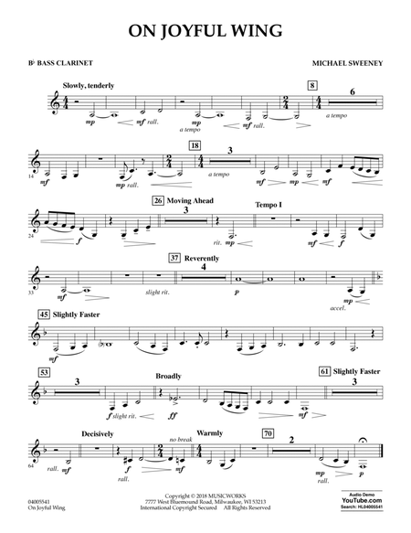 On Joyful Wing - Bb Bass Clarinet