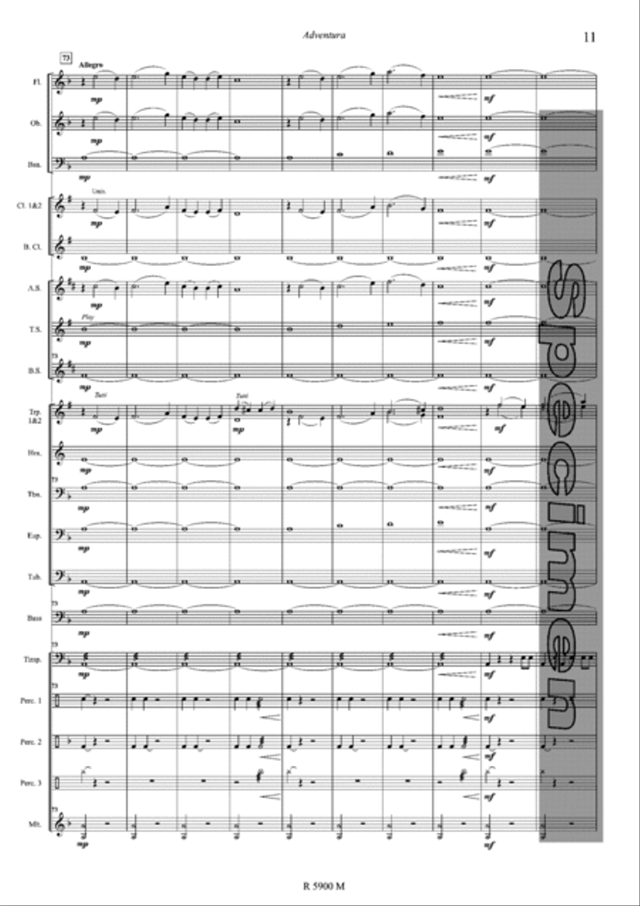 Adventura Adventura Concert Band scores gallery preview page 12