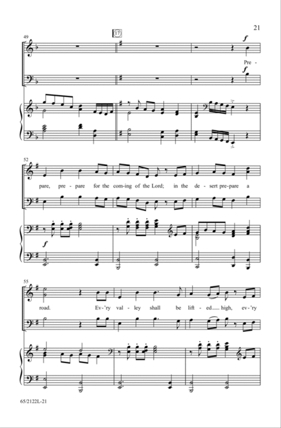 A New and Glorious Morn! 3-Part scores gallery preview page 21