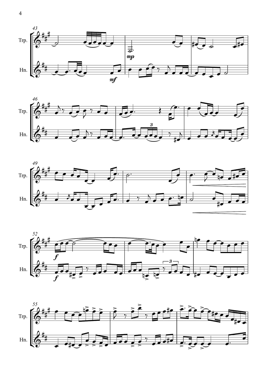 Deliver Us Brass Duet scores gallery preview page 4