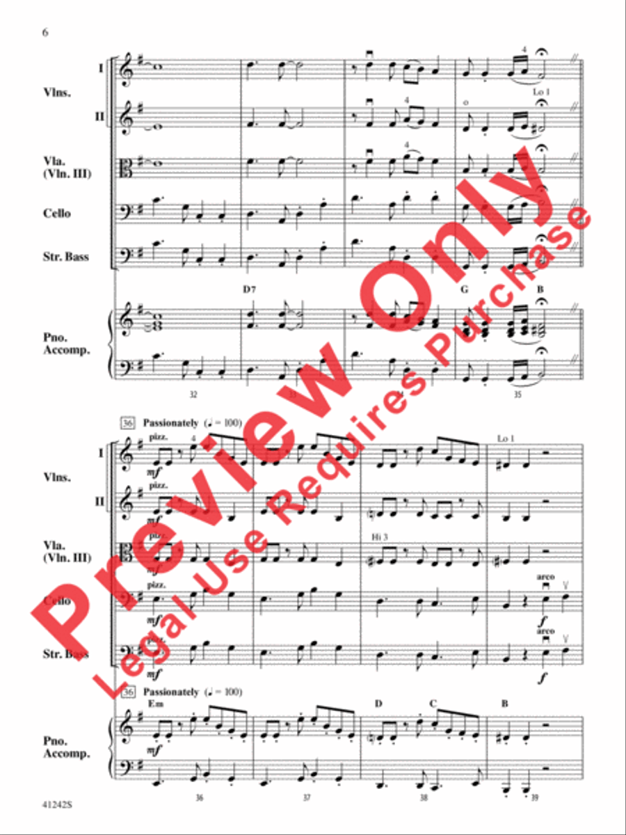 Tango of the Bulldogs String Orchestra scores gallery preview page 7