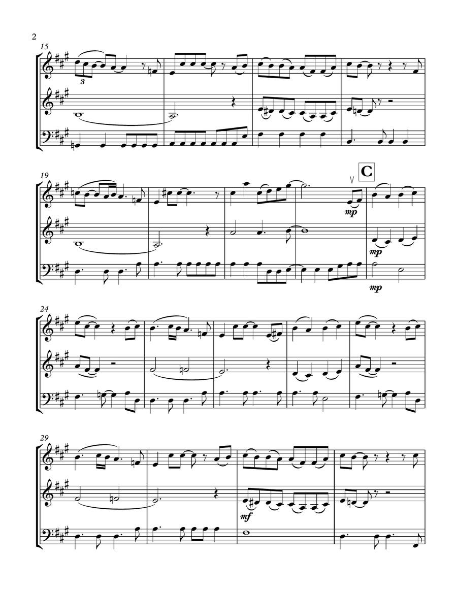 In My Life String Trio scores gallery preview page 3