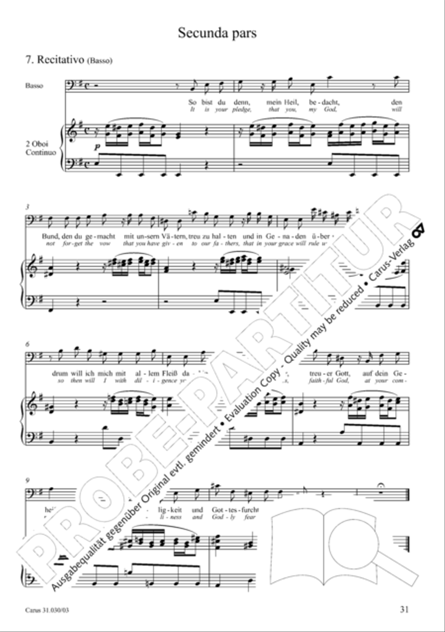 Joyful be, O ransomed flock (Freue dich, erloste Schar) 4-Part scores gallery preview page 32