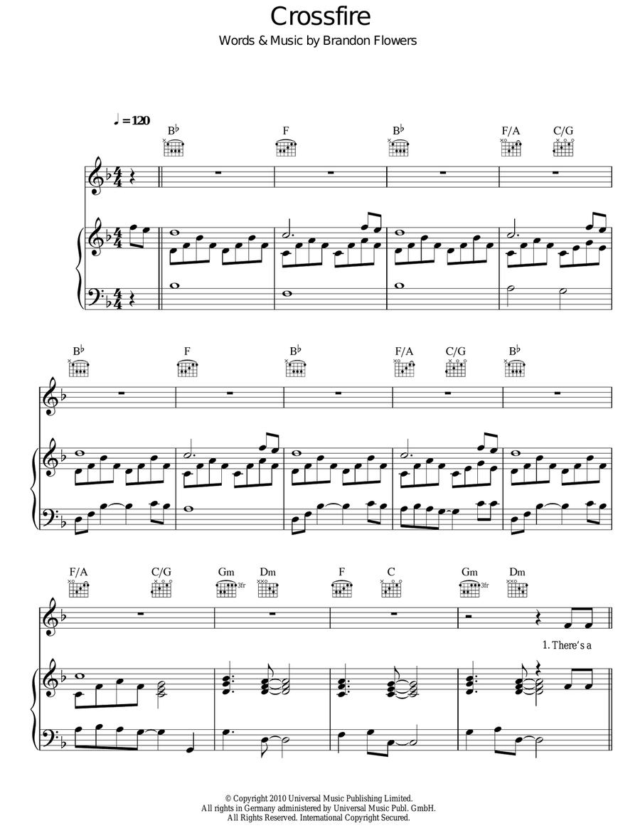 Crossfire Acoustic Guitar scores gallery preview page 1