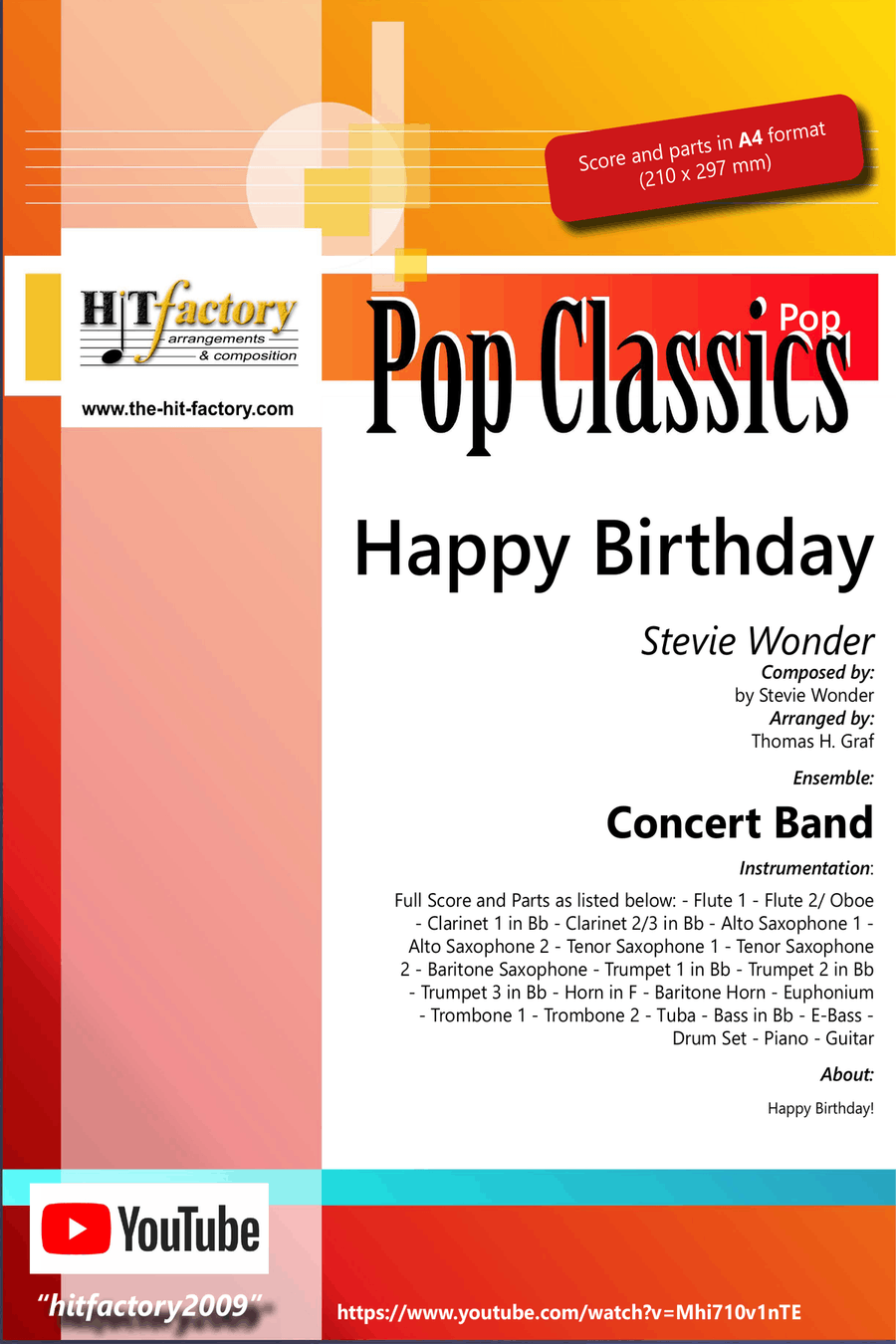 Happy Birthday Concert Band scores gallery preview page 1