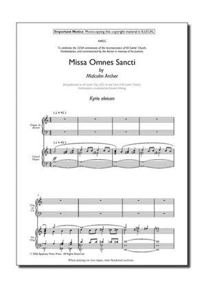 Book cover for Missa Omnes Sancti