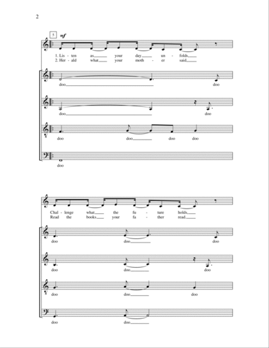 You Gotta Be You Gotta Be 4-Part scores gallery preview page 2