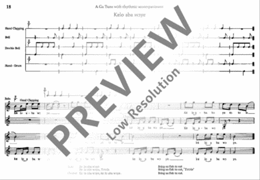 African Songs and Rhythms for Children Voice scores gallery preview page 19