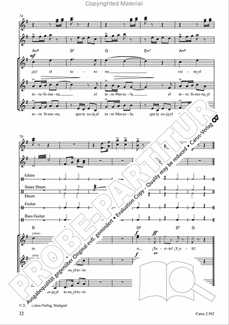 Makumbebe II. Latin American Choral Repertoire. Carmina mundi. Music + CD Choir scores gallery preview page 33