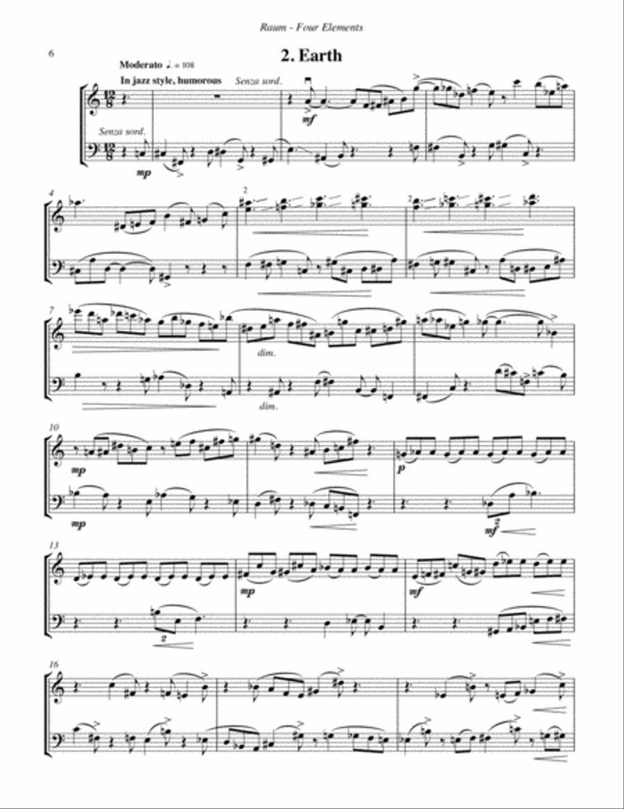 Four Elements for Violin and Trombone image number null