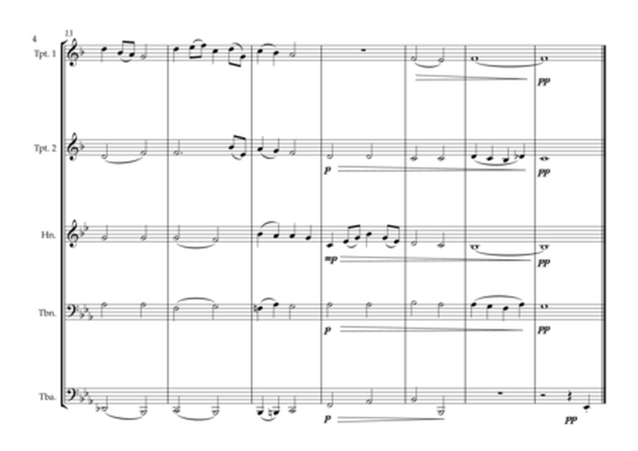Ålandic Islands National Song for Brass Quintet image number null