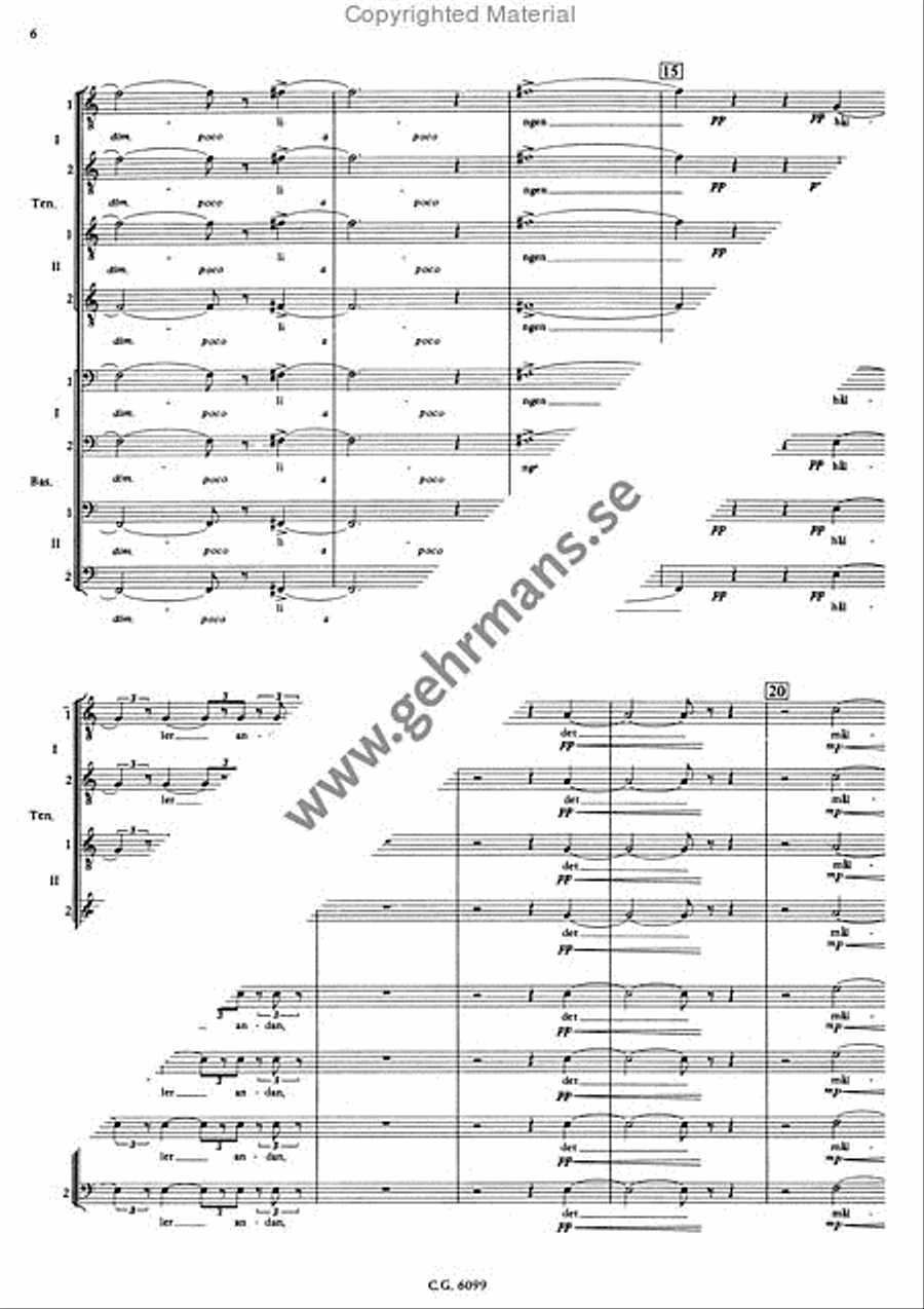 Solsignaler Men's Choir scores gallery preview page 5
