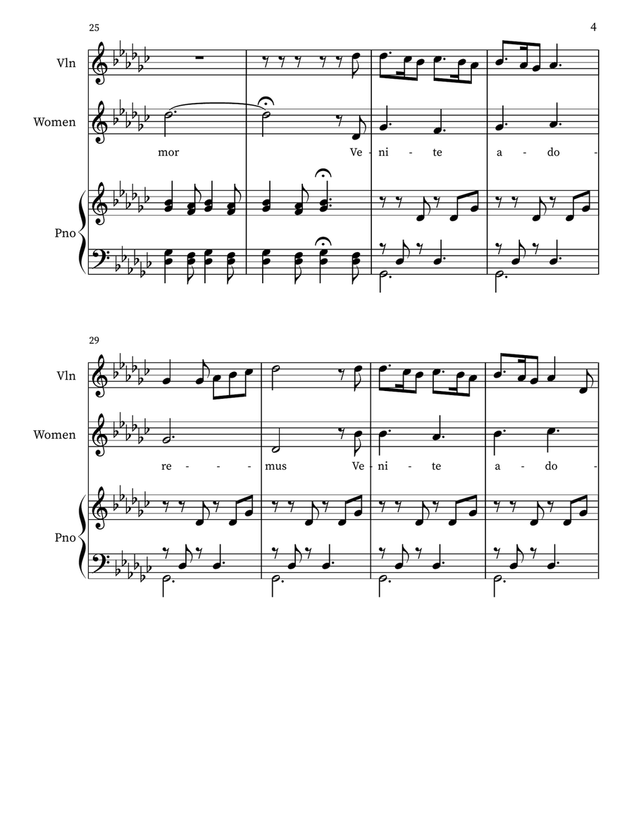 Gesu Bambino (The Infant Jesus) Small Ensemble scores gallery preview page 4