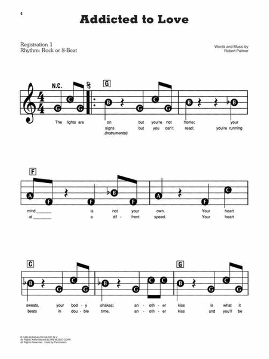 Songs of the 1980s – The New Decade Series Electronic Keyboard scores gallery preview page 5