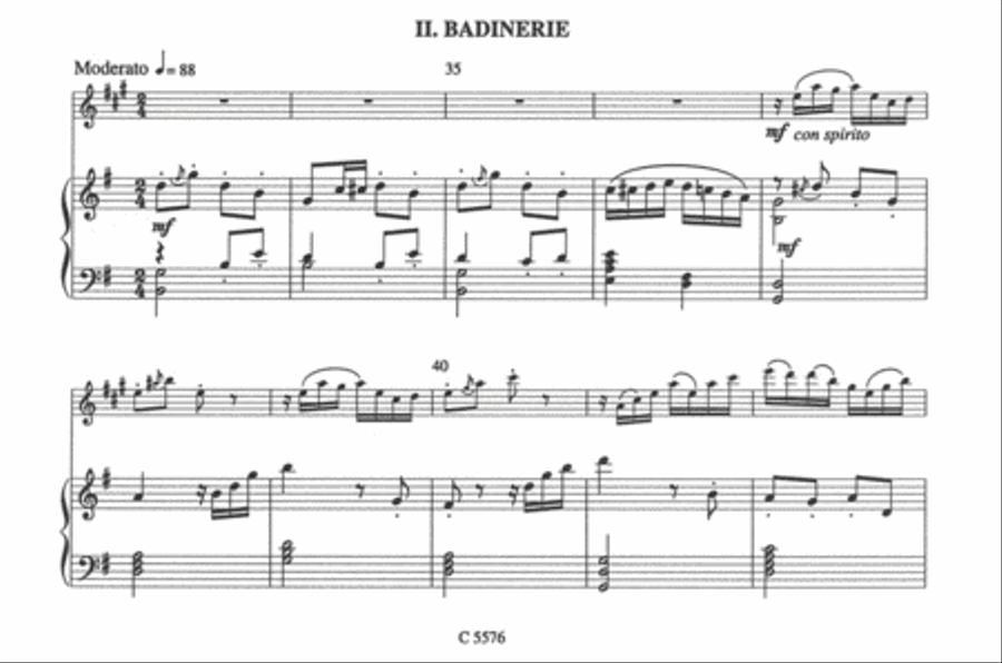 Sicilienne et badinerie Clarinet Solo scores gallery preview page 3