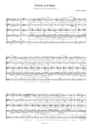 Prelude in A Major, Romance - for String Quintet