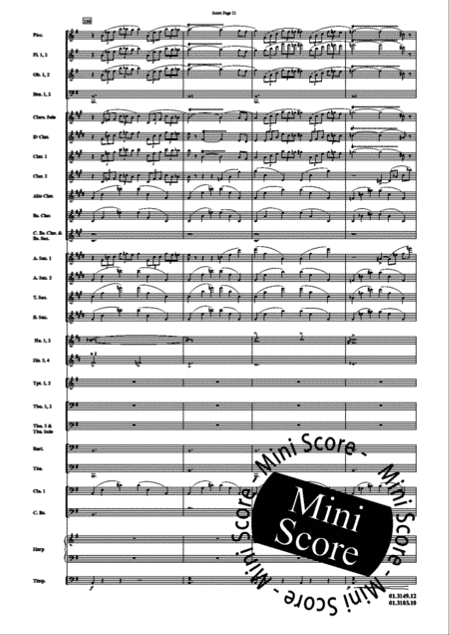 Scheherazade, Part I Concert Band scores gallery preview page 25