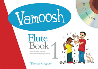 Book cover for Vamoosh Flute Book 1 - Book/cd