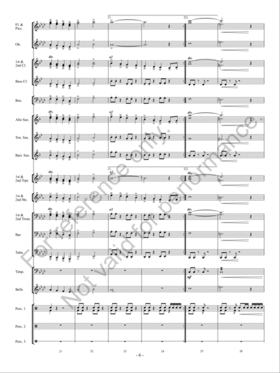 Starship Legacy Starship Legacy Concert Band scores gallery preview page 7